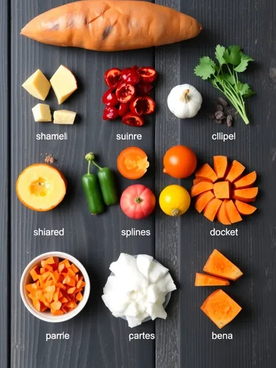 10 Minute Breakfast Sweet Potato - ingredients preparation