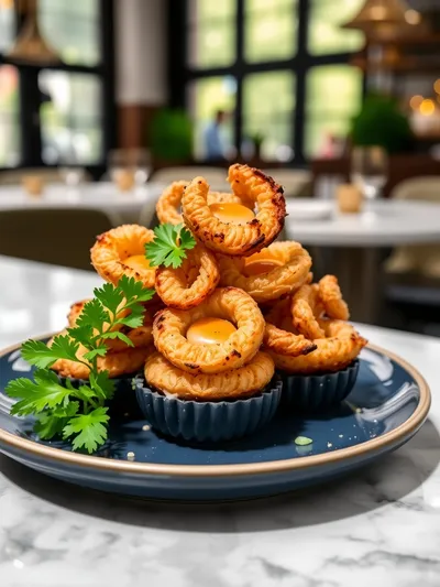 Air Fryer Crispy Mini Blooming Onions – Easy Recipe - ready to serve