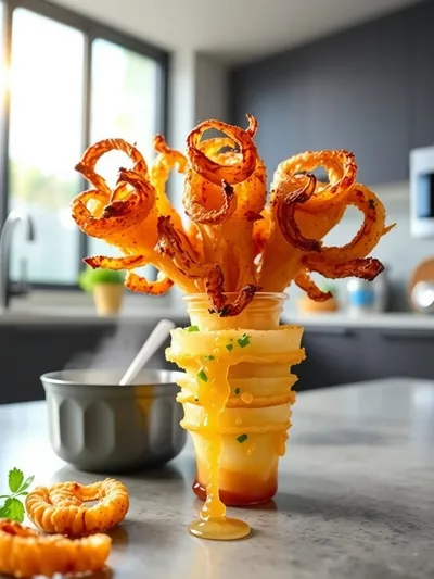 Air Fryer Crispy Mini Blooming Onions – Easy Recipe