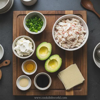 Avocado Crab Rangoon Recipe - cooking process