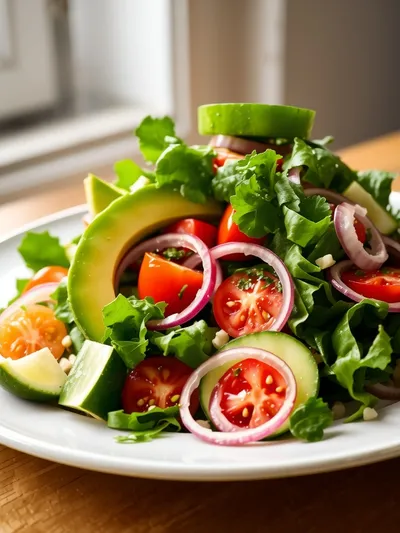 Avocado Salad - Fresh & Easy Recipe - cooking process