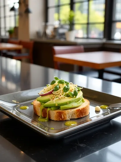 Avocado Sprouts Sandwich - ready to serve