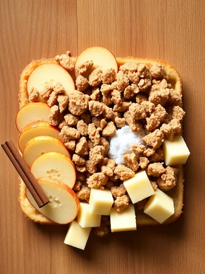Baked Apple Crumble - ingredients preparation