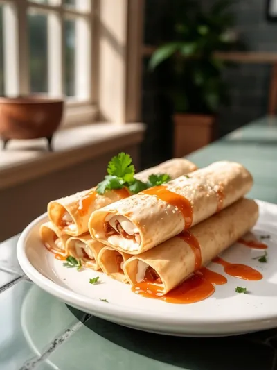 Baked Cream Cheese Chicken Taquitos – Easy Dinner - ready to serve