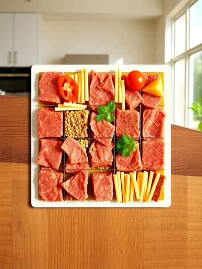 Beef and Cheese Sticks – Quick Savory Snack - ingredients preparation