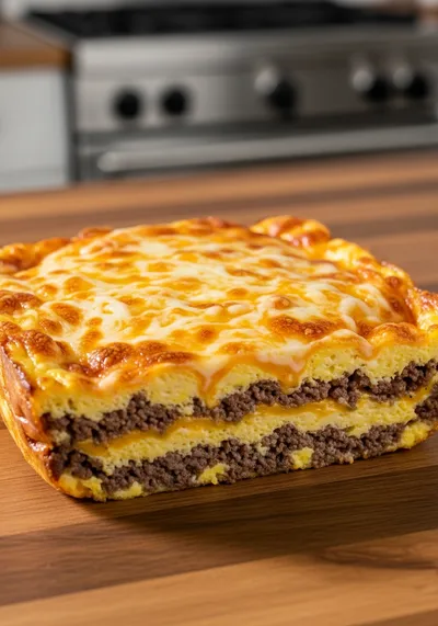 Beef Egg & Cheese Breakfast Casserole