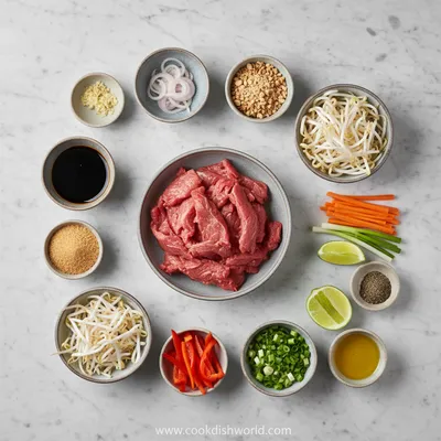 Beef Pad Thai – Easy, Tender, Flavorful - cooking process