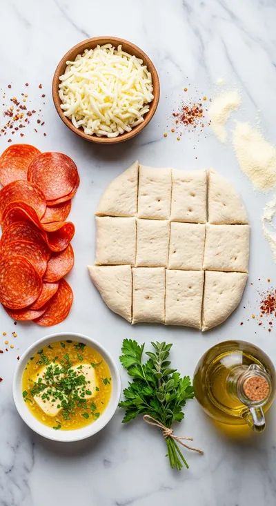 Irresistible Beef Pepperoni Pizza Roll Breadsticks - cooking process