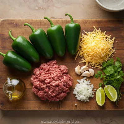 Simple Beef Sausage Stuffed Jalapenos - cooking process