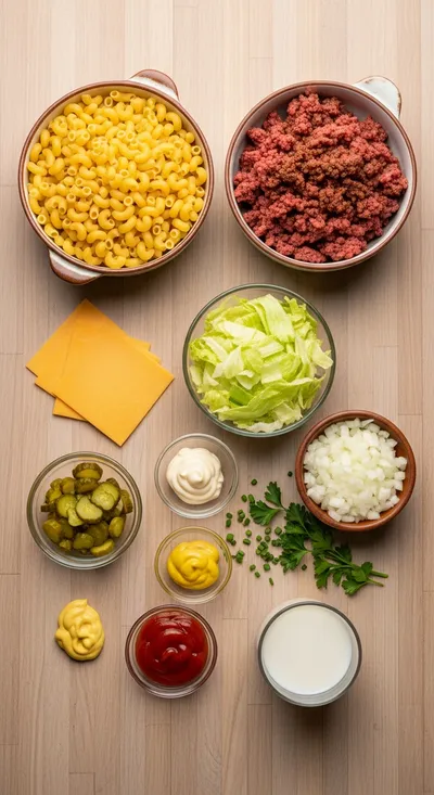 Big Mac Pasta Salad Recipe - cooking process