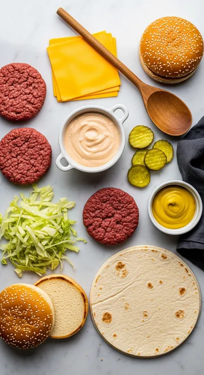 Big Mac Wraps - cooking process