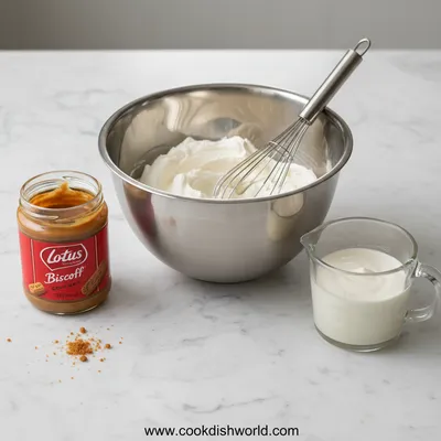 Biscoff Mousse Recipe – 2-Ingredient Dessert - cooking process