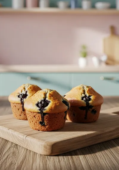 Blueberry Muffins – Moist & Fluffy Bakery-Style