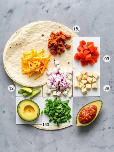 Effortless & Tasty Freezer Breakfast Burritos - ingredients preparation