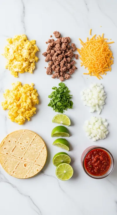 Breakfast Enchiladas With Beef Sausage Gravy - cooking process