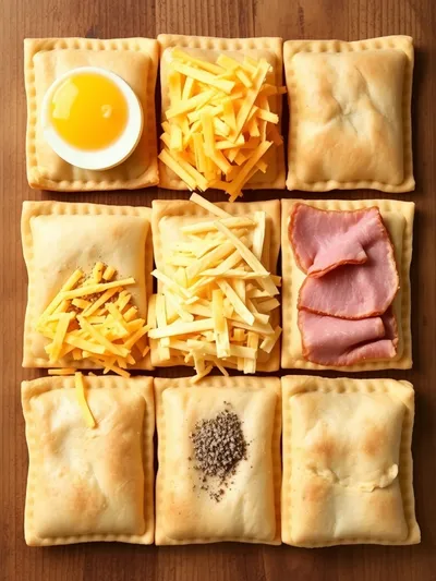 Homemade Breakfast Hot Pockets – Easy Morning Recipe - ingredients preparation