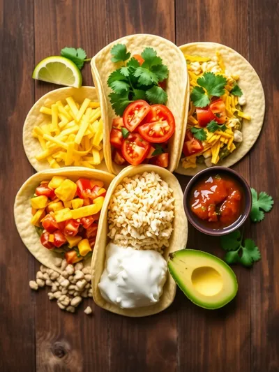 Quick Breakfast Tacos - ingredients preparation