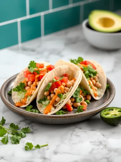 Buffalo White Bean Tacos – Spicy Vegetarian Delight - cooking process