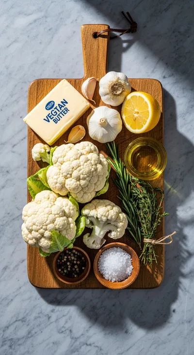 Butter Cauliflower – Easy Vegan Side Dish - cooking process