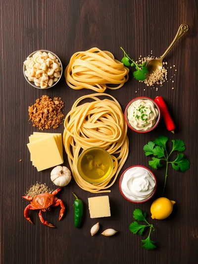 Cajun Crab Pasta – Flavorful and Easy - ingredients preparation