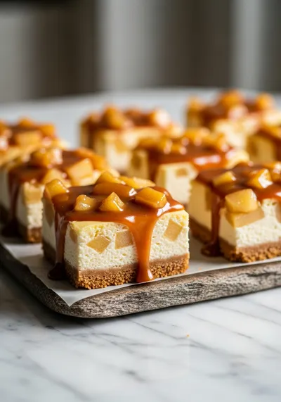 Caramel Apple Cheesecake Bars