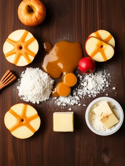 Caramel Apple Dump Cake – Easy Cozy Dessert - ingredients preparation