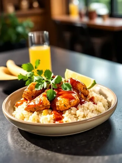 Caribbean Chicken and Rice One-Pan Wonder - cooking process