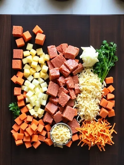 Cattle Drive Casserole - ingredients preparation