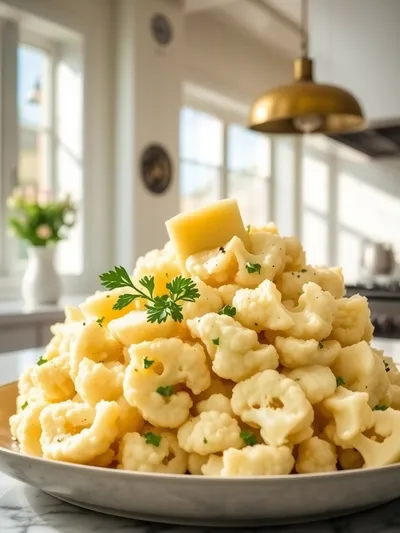 Cauliflower Mashed Potatoes – Creamy Low‑Carb Side