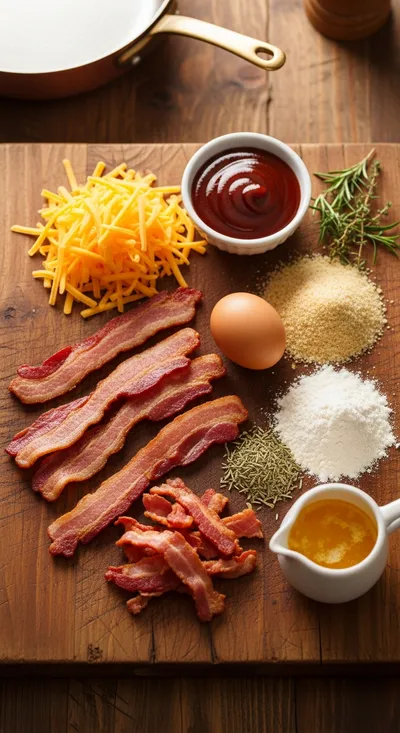 Cheddar-Stuffed BBQ Turkey Bacon Bombs - cooking process