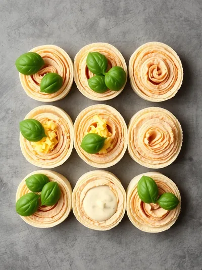 Cheddar Turkey Ranch Pinwheels - ingredients preparation