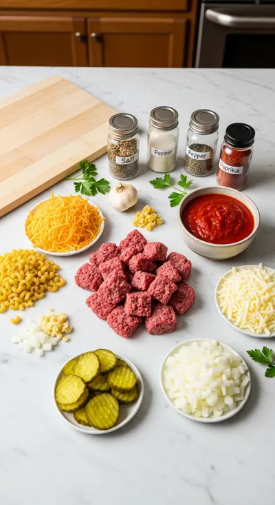 Cheeseburger Casserole Recipe - cooking process