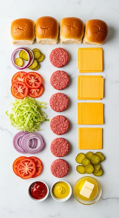 Cheeseburger Sliders Recipe - cooking process