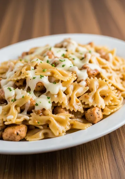 Cheesy Garlic Butter Chicken Bowties