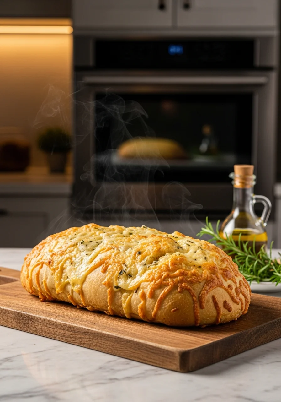 Cheesy Italian Herb Cheese Bread Loaf