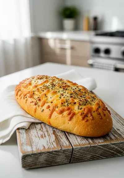 Cheesy Italian Herbs and Cheese Bread Loaf