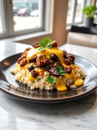 Cheesy Steak and Rice Skillet – One-Pan Comfort Meal - ready to serve