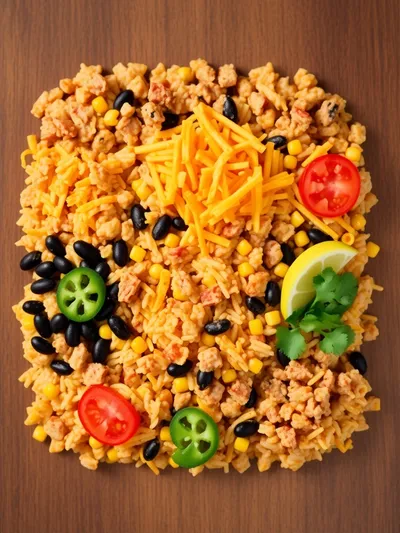 Cheesy Taco Rice - Easy One-Pot Meal - ingredients preparation