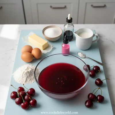 Cherry Poke Cake Recipe – Dreamy & Delicious - cooking process