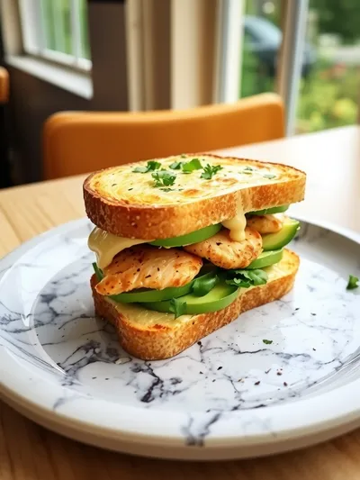 Chicken Avocado Melt Sandwich - ready to serve