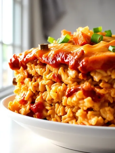 Chicken Enchilada Rice Casserole