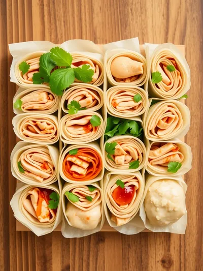 Chicken Paper Rolls – Easy Main Dish - ingredients preparation