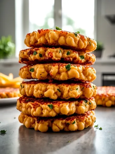 Crispy Chickpea Fritters – Easy Vegetarian Meal Prep