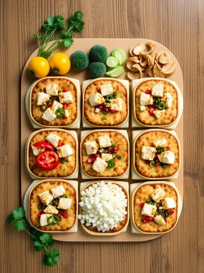 Chinese-Style Savoury Stuffed Breakfast Pancakes - ingredients preparation