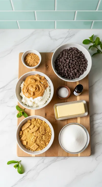 Chocolate Chip Peanut Butter Pie - cooking process