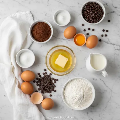 Chocolate Coffee Cake - cooking process