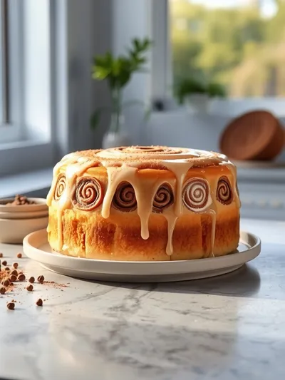 Cinnamon Roll Cake