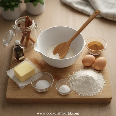 Cinnamon Roll Cookies – Irresistible Cozy Treat - ingredients preparation