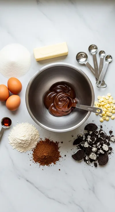 Cookies & Cream Brownies Recipe - cooking process