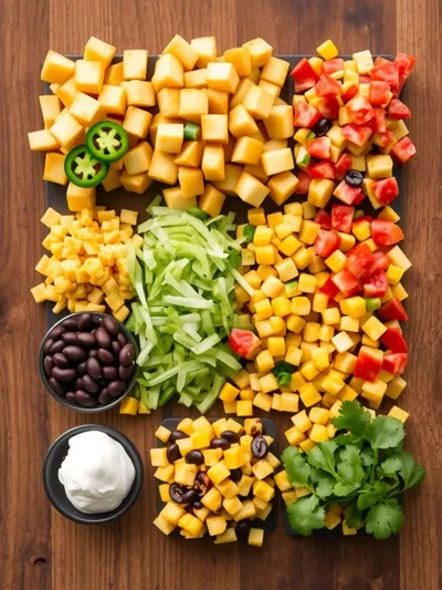 Copycat Taco Bell Potatoes - ingredients preparation